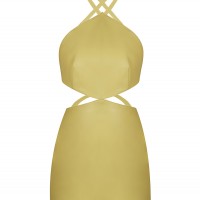 スーツ・フォーマル・ドレス key neck embroidery dress ANDRESD Niana Cara Cara Women's Nidhi Embroidered Stripe Midi-Dress (US